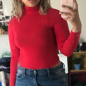 red turtleneck